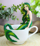 Amy Brown Tea Cup Atlantis Princess Green Emerald Mermaid Statue Mermaid Blend
