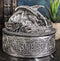 Oval Celtic Knotwork Mythical Sleeping Dragon Decorative Box Trinket Jewelry Box