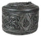 Round Celtic Dragon Vault Spirit Rune Knotwork Silver Decorative Jewelry Box