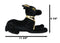 Larger Black & Gold Egyptian God Of Afterlife Sitting Anubis Dog Plush Toy