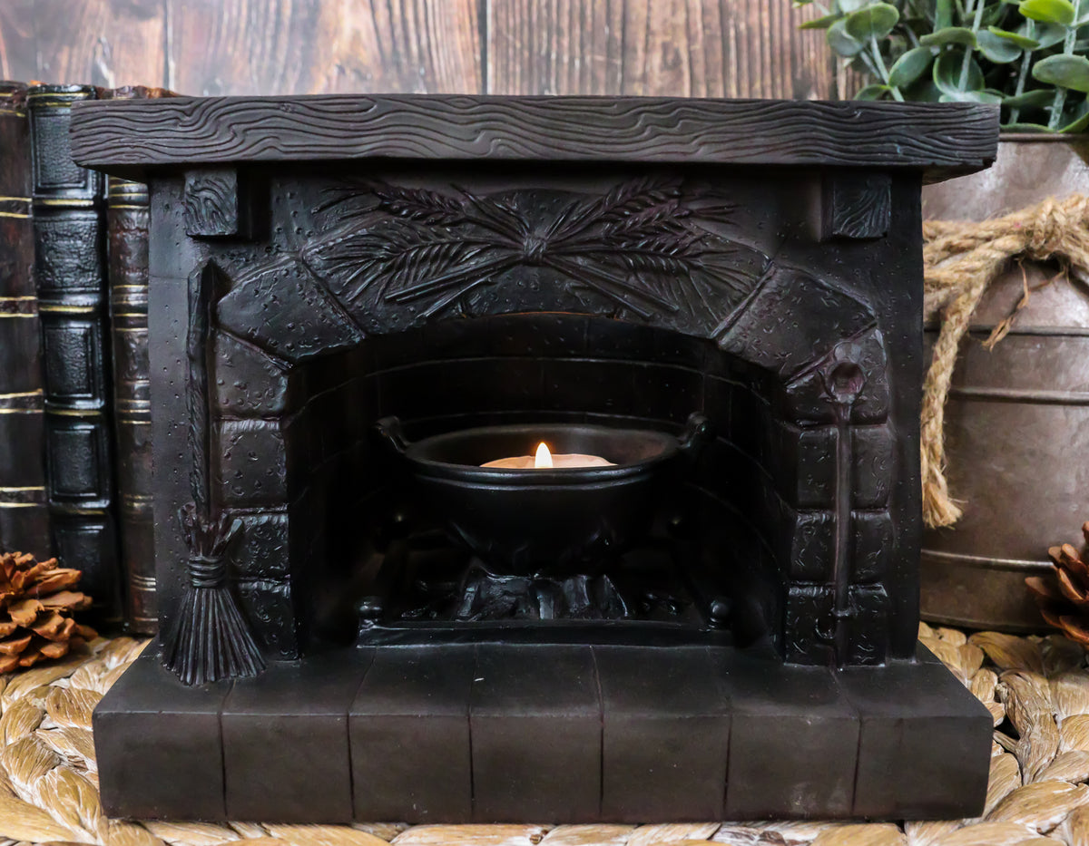 Wicca Magic Divinity Ancestral Hearth Altar Piece Votive Tea Light Candle Holder - Ebros Gift