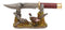 Rustic Pheasant Rooster Bird Display With Decorative Shotgun Shell Knife Set