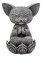 Ebros Feng Shui Zen Japanese Jizo Cat Monk On Lotus Throne Mini Statue 4" Tall