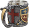 Ebros Lion And Fleur De Lis Coat Of Arms Crusader Knight Drinking Mug Cup Decor