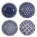 Ebros Made In Japan Multi Pattern Ceramic Sauce Appetizer Dipping Bowl Set Serves 4