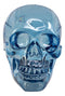 Pirate Crystal Skull Cave Tomb Treasure Blue Translucent Skull Figurine Resin