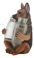 Ebros German Shepherd Police Canine Unit Dog Salt and Pepper Shaker Statue 6"H