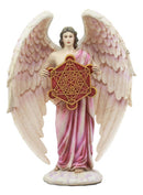 Judaism Metatron Angel Holding Sacred Flower Of Life Geometric Cube Statue Enoch
