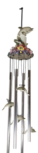 Ocean Sea Coral Marine Dolphin Family Decorative Wind Chime For Garden Patio