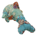 Marine Bottlenose Dolphin Hand Crafted Paper Mache Colorful Sari Fabric Figurine
