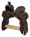 Ebros Western Tooled Pattern Horse Saddle Decorative Toilet Paper Holder 7.5"H