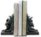 Medieval Age Gothic Sculptural The Thinker Gargoyle Bookends Figurine Set 6.25"H