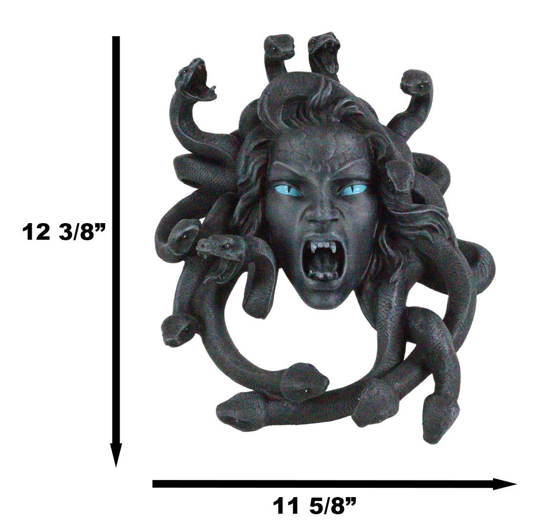 Ebros Greek Mythology Gorgon Goddess Medusa Head with Hair of Snakes Wall Decor - Ebros Gift