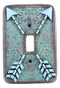 Indian Turquoise Crossed Arrows Friendship Wall Single Toggle Switch Plates Set