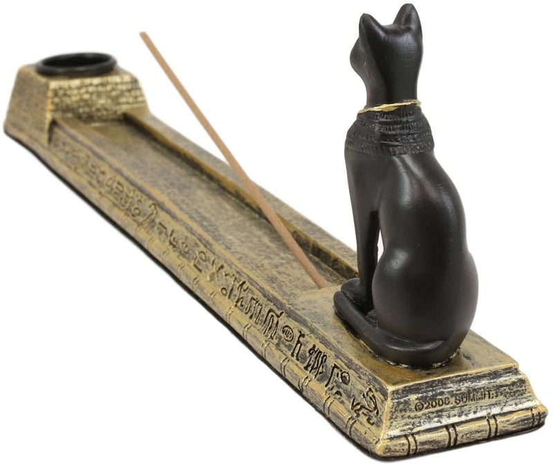 Egyptian Bastet Incense Holder Egypt Cat Aroma Scent Collectible