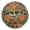 Ebros The Horned God Autumn Fall Season Round Greenman Wall Decor Plaque 5.25" Diameter Wiccan Face of Pan Deity Decorative Sculpture …