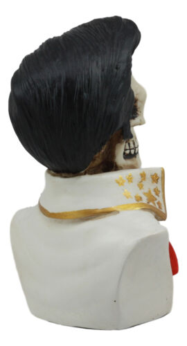 Ebros Aloha From Hawaii Mini Skeleton Skull King of Rock Collector Figurine