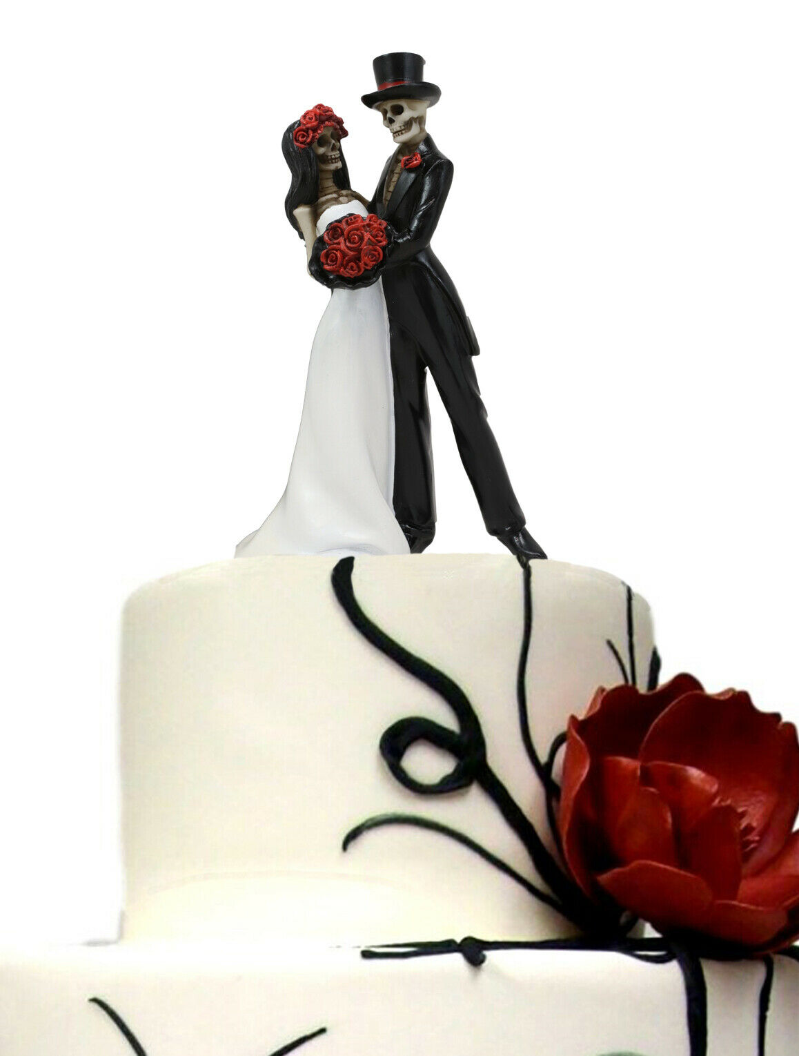 Ebros Day Of The Dead Wedding Dance Skeleton Figurine Cake Topper 6.25"Tall - Ebros Gift