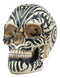 Tribal Tattoo Haka Warrior Maori Skull Money Bank Statue Ossuary Gothic Skeleton