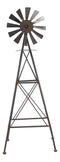 Ebros 25.25" Tall Large Rustic Country Farm Agricultural Windmill Outpost Galvanized Metal Handcrafted Sculpture Western Home Accent Table or Floor Vintage Finish Decor Made To Scale - Ebros Gift