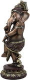 Ebros 13" Tall Hindu Dancing Ganesha Chaturthi in One Legged Yoga Pose Statue - Ebros Gift