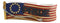 Patriotic Union Stars American Pride Flag 3 Tea Light Votives Candle Holder
