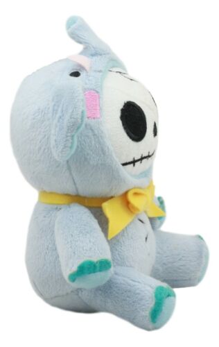 Ebros Small Furry Bones Elefun Skeleton Elephant With Yellow Bow Tie Plush Toy Doll