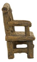 Ebros Fairy Garden Miniature Tree Twigs and Branch Love Bench Sculpture 3.5" H