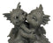 Fantasy Fiery Romance Dragon Lovers Hugging Garden Figurine Faux Stone Resin