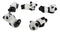 Relaxing Exotic Giant Panda Bears Set of 5 Chopsticks And Flatware Holder Rests