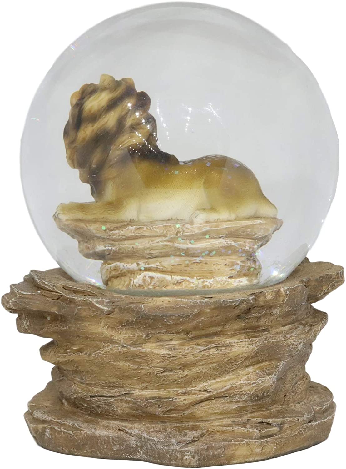 Wildlife Animal Lion King of Jungle Water Globe Collectible Water Ball Decor