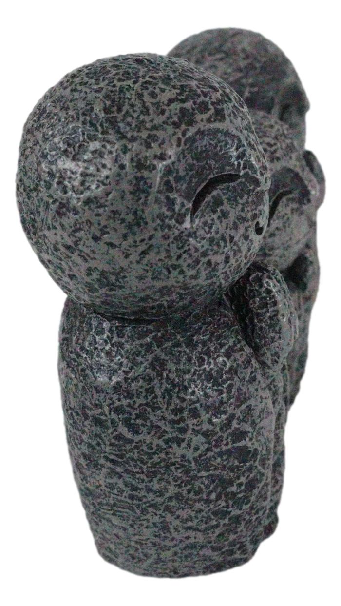 Ebros Enlightenment Japanese Buddha Trio Jizo Monks of Harmony Figurine Charm