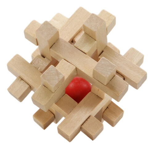 Ebros Frank Lloyd Wright Mini Square Interlocking Textile Blocks 3D Wooden Puzzle 3"H - Ebros Gift