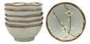 Ebros Made In Japan 3.75" Diameter Light Blue Plum Set of 6 Irregular Bowls