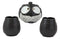 Ebros Whimsical Black Fat Spotted Owl Ceramic 16oz Tea Pot With 2 Cups Set Owls Decor