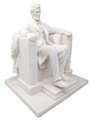 Seated Abraham Lincoln Figurine 8" H Lincoln Memorial Sculpture 16th President
