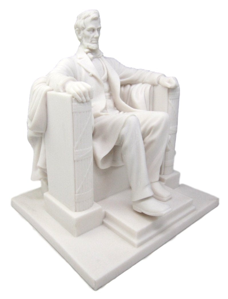 Seated Abraham Lincoln Figurine 8" H Lincoln Memorial Sculpture 16th President