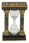 Egyptian Gods Eye Of Horus And Ankh Hieroglyphic Column Sand Timer Statue Decor