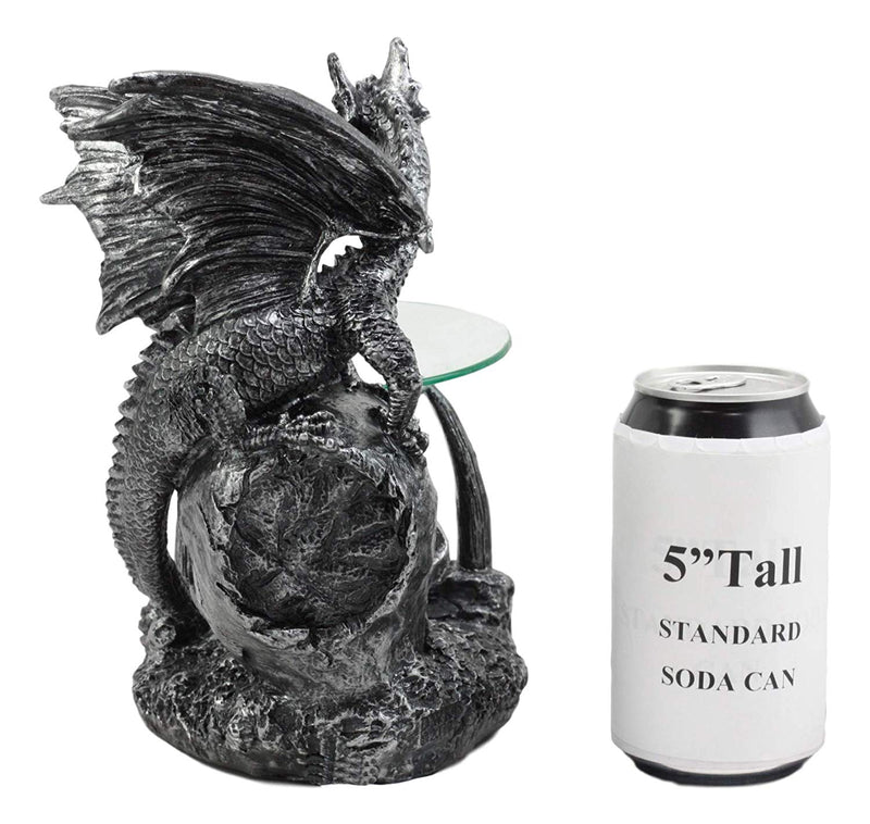 Ebros Skull Graveyard Dragon Electric Oil Burner Or Tart Warmer Statue 8.5" Tall
