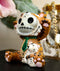 Furry Bones Figurine 2.5"Tall Tigrr Tiger With Green Tie Voodoo Skeleton Monster