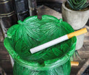 Novelty Live Hippie Free Green Pot Leaf Weed Shaped Cigarette Ashtray Figurine