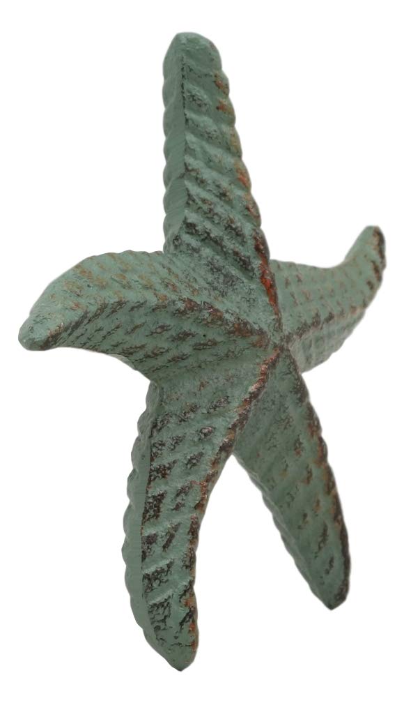 Ebros Cast Iron Sea Star Shell Starfish in Rustic Bronze Finish 3.75" Wide (3)