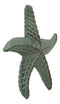 Ebros Cast Iron Sea Star Shell Starfish in Rustic Bronze Finish 3.75" Wide (6)