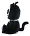 Ebros FurryBones Black Voodoo Kitten Cat With Bowtie Plush Toy Collectable 10"H