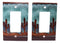 Pack of 2 Southwestern Desert Cactus Single Gang Rocker Switch Wall Plate Cover