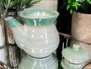 Green Traditional Japanese Tenmoku Glazed Porcelain Vinegar Soy Sauce Dispenser