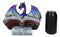 Guardian Of Bibliography Purple Blue Dragon Emerging Out Of Spell Book Figurine