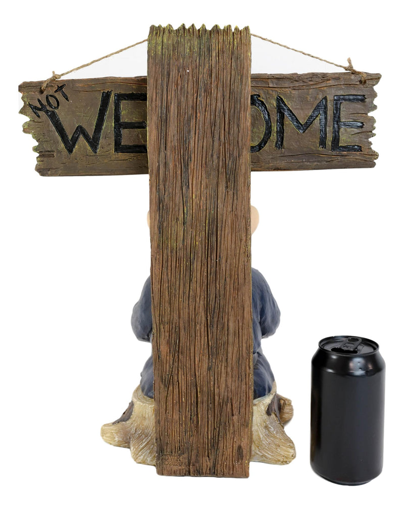 Ebros Grinchy Rude Angry Gnome With Axe Welcome Statue Home Greeter Unwelcome