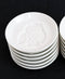 Set Of 6 Japanese White Porcelain Owl Small Dipping Sauce Condiment Dishes Bowls