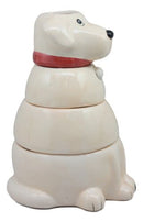 Ceramic Pedigree Labrador Dog Stackable Measuring Cups Set of 4 Baking Cooking